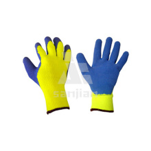 Guantes de seguridad de algodón recubiertos de látex